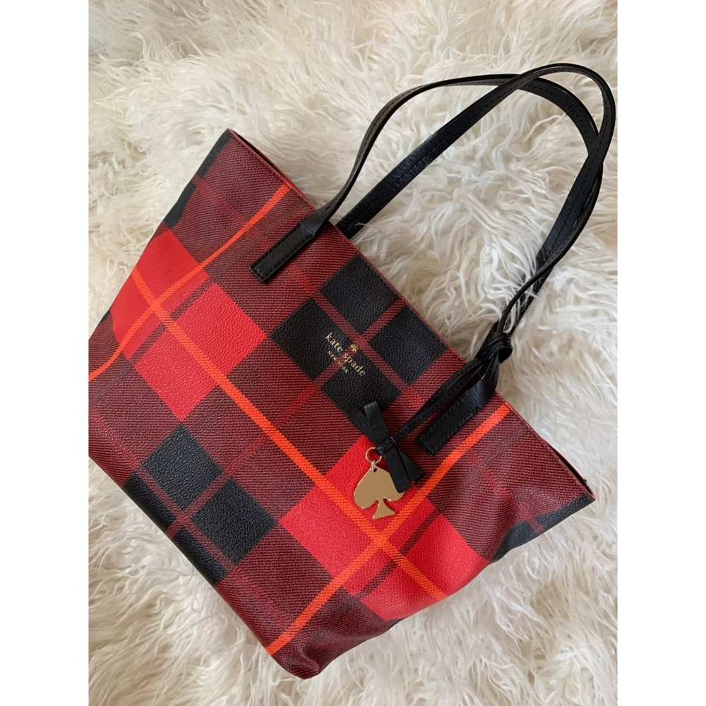 Kate Spade - RARE! Red Plaid Handbag